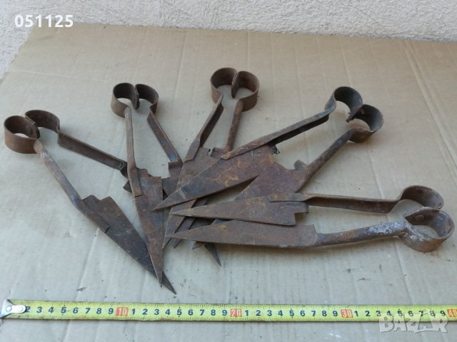 комплект от 5 броя овчарски ножици за стригане на овце, снимка 7 - Антикварни и старинни предмети - 36004800