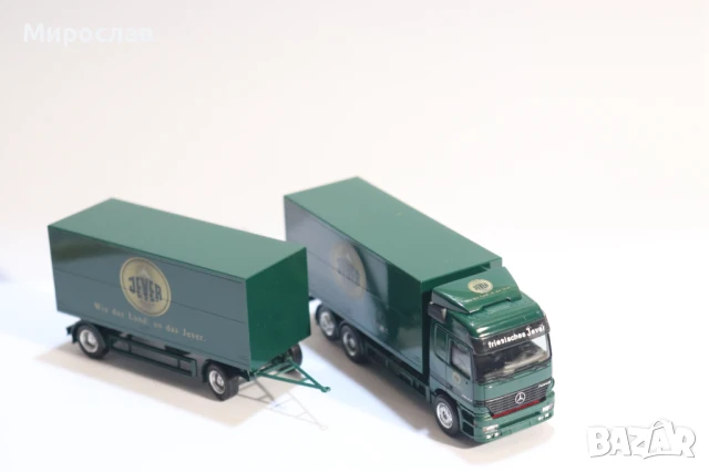 HERPA  H0 1/87 MERCEDES ACTROS ВЛЕКАЧ КАМИОН МОДЕЛ КОЛИЧКА, снимка 8 - Колекции - 50964480