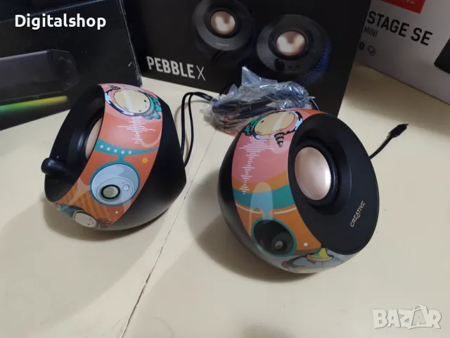 Creative Pebble v3 Artisan Edition 2.0 USB-C, Bluetooth 5.0,12 м.гар, снимка 1