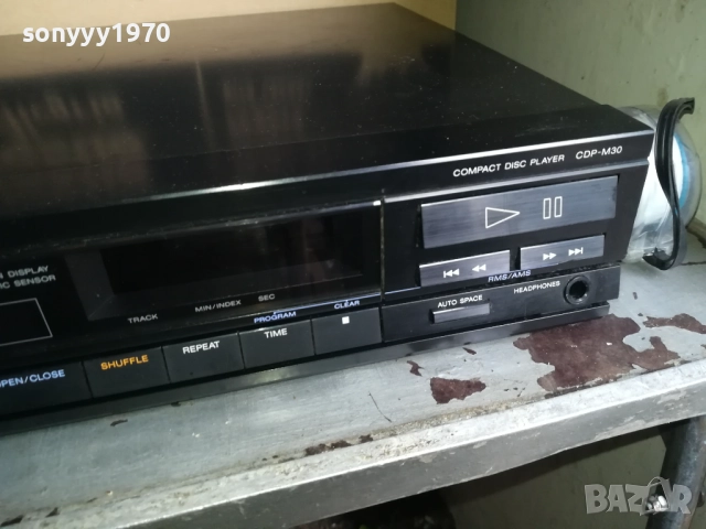SONY CDP-M30 CD PLAYER-MADE IN JAPAN-ВЧЕРА ВНОС ОТ SWISS 0711251726LCHERY2, снимка 15 - Декове - 52334747