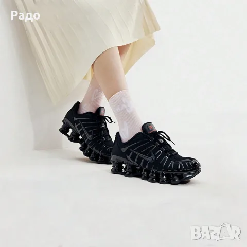 NIKE SHOX TL AR3566-002 BLACK № 36.5 , 23 см НОВИ Дамски дишащи Маратонки Черни shoes спортни обувки, снимка 8 - Маратонки - 55877427