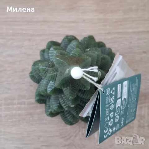 Восъчна свещ елха с Led светлина, снимка 3 - Декорация за дома - 50187374