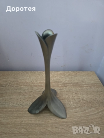 Стар свещник , снимка 2 - Антикварни и старинни предмети - 52024111