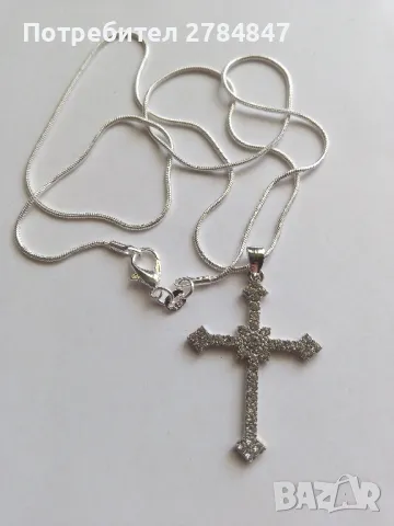 Дамско колие с кръстче , снимка 4 - Колиета, медальони, синджири - 50257645