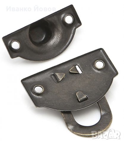 Метална закопчалка, малка, декоративна, катарама, закопчалка за кутии, Винтидж стил, цвят Бронз, снимка 5 - Други - 39579546