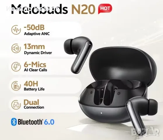 промоцена HTC слушалки за спане - Bluetooth, TWS, ANK +преводач, снимка 2 - Bluetooth слушалки - 56261760