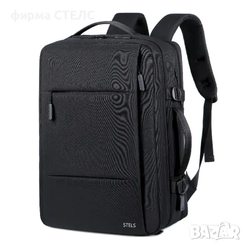 Раница за пътуване STELS, Ръчен багаж, 30x15x40см, Черен