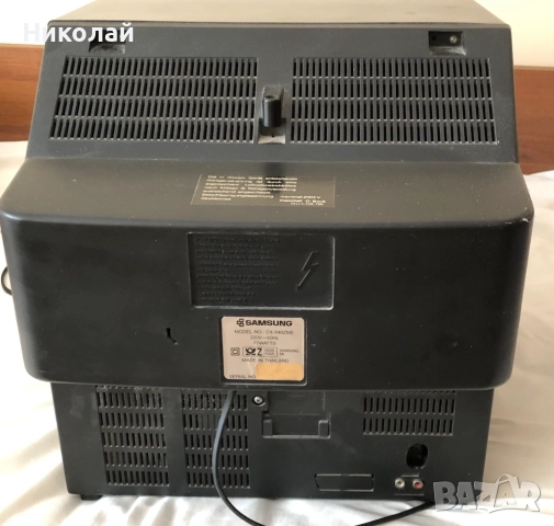 Телевизор Samsung CX-348ZME, работещ перфектно, ретро, портативен, подходящ за кабелна, дистанционно, снимка 8 - Телевизори - 52012868