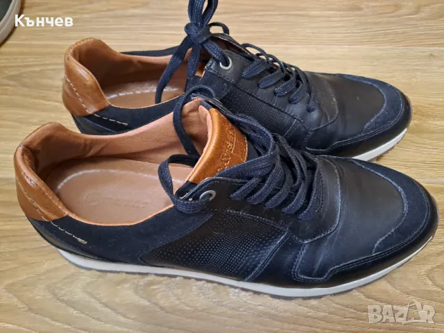 Travelin мъжки обувки, естествена кожа, тъмносини, размер 46 - НОВИ