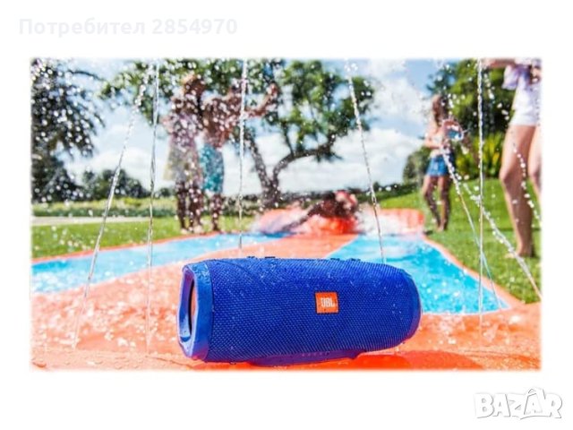 JBL Charge 3 Blue Оригинал Водоустойчива безжична портативна тонколона, снимка 3 - Bluetooth тонколони - 42009594