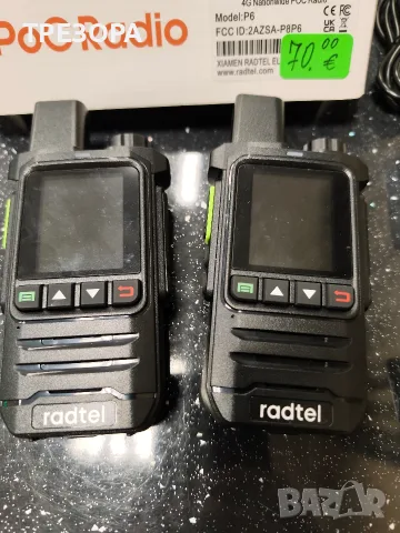 Двупосочни радиостанции Radtel P6 PoC, снимка 2 - Екипировка - 56333092