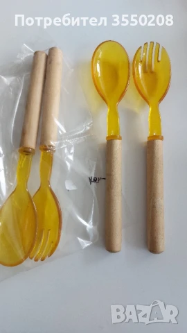 Вилица и лъжица за сервиране, снимка 1
