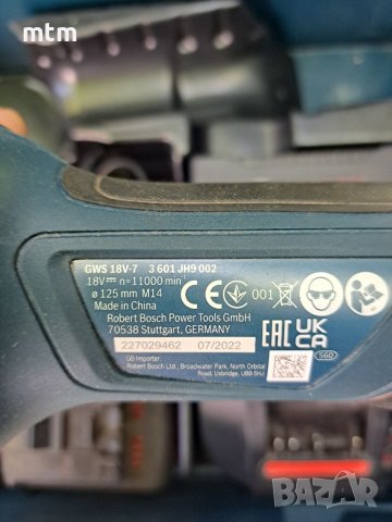 Акумулаторен ъглошлайф , снимка 4 - Други инструменти - 41333646