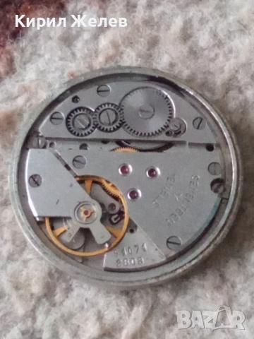 Механизъм с циферблат от стар ръчен часовник 52088, снимка 7 - Мъжки - 52270036