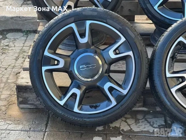 16 цола джанти Fiat 500 4x98 с летни гуми Goodyear, снимка 5 - Гуми и джанти - 53224367