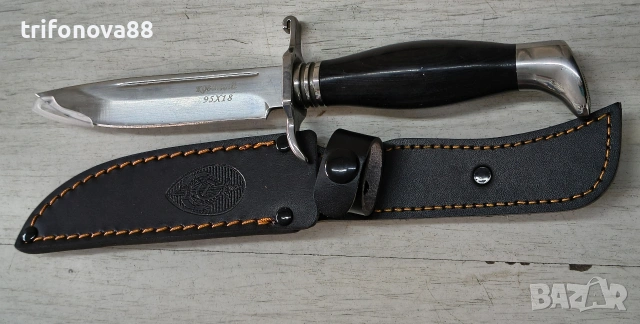 Руски нож тип „Финка“, снимка 6 - Ножове - 53823444