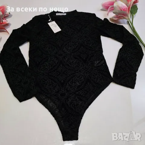 Дамско боди с дълъг ръкав - Различни цветове, снимка 4 - Корсети, бюстиета, топове - 48226567