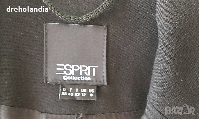 Дамски черно сако Esprit – М , снимка 4 - Сака - 51725952
