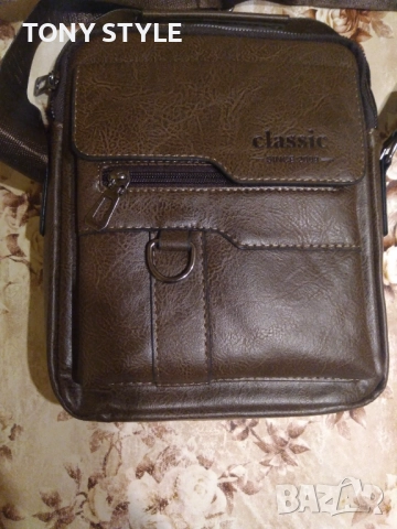 Classic Нова Мъжка Кожена Чанта , снимка 15 - Чанти - 51610560
