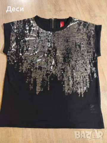 черна ефектна блузка