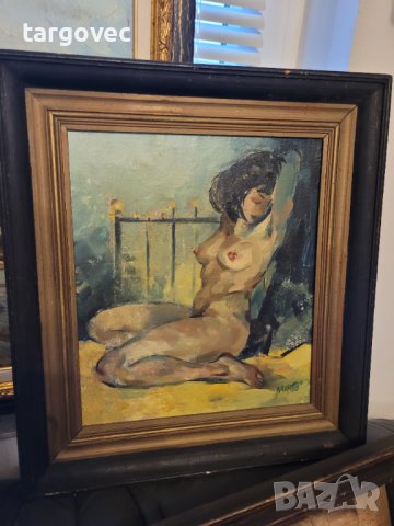 Масло на платно българска картина, снимка 4 - Картини - 44325005