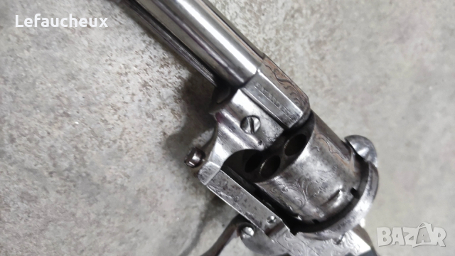 Антика Уникат Лефуше Револвер 7 кал., снимка 5 - Антикварни и старинни предмети - 53219284