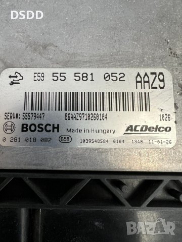 Компютър двигател / ECU 55581052 0281018082 за Opel Astra J 1.3 CDTI, снимка 2 - Части - 42542419