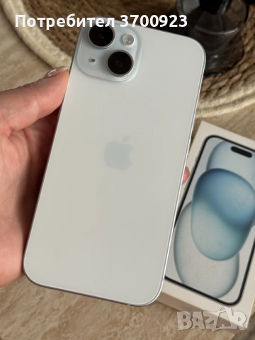 iPhone 15 128GB BLUE не различим от нов, снимка 9 - Apple iPhone - 56093302