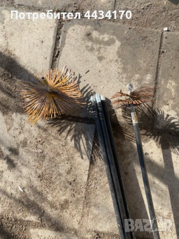 Спешно! Прът за почистване на комини – Гъвкав – С 2 приставки (четки), снимка 2 - Други - 53345986