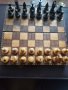 шах в дървена кутия и магнитни фигури за шах. , снимка 3
