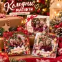 Коледна топка със снимка и коледни магнити, снимка 1