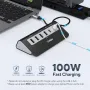 USB C хъб, 9-в-1, 4K HDMI, 2USB-A 3.0, PD 100W, 2USB-A 2.0, USB-C 3.0, SD/TF, снимка 6