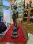 Страхотна антикварна френска фигура статуетка пластика , снимка 1 - Антикварни и старинни предмети - 41435298