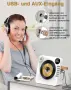 CD плейър Greadio CD86, Bluetooth 5.1, мултифункционален CD плейър с високоговорители, снимка 7
