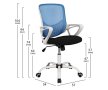 Компютърен стол в син цвят, снимка 1 - Столове - 41890405