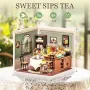 Нов Rolife мини куклен дом Sweet Sips Tea DIY комплект за сглобяване, снимка 7