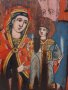 Стара Икона Триптих, снимка 7
