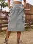 Нов стил ежедневна дамска дънкова пола, 4цвята - 023, снимка 16