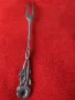 СТАРА ФЛОРАЛНА КОЛЕКЦИОНЕРСКА ДЕСЕРТНА СРЕБЪРНА ВИЛИЧКА СРЕБРО 800 ПРОБА 43001, снимка 18