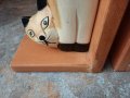 Дървени стопери за книги с котки, снимка 8