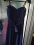 Официална дълга тъмносиня рокля цена 100 лв., снимка 2