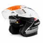Отворена мото каска YEMA ECE R22.06 с два визьора бяло, снимка 2