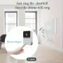 Безжичен wifi звънец с камера нощно виждане, видео и аудио връзка, без батерии, снимка 2