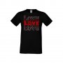Мъжка тениска Свети Валентин LOVE LOVE LOVE 2