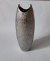 Керамична ваза със сребриста релефна декорация, снимка 1