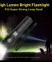 Мощно XHP50 LED фенерче Вградена батерия Презареждаема фенерче Супер ярка светлина , снимка 3