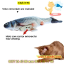 Мърдаща се рибка за котки тип играчка - КОД 3118, снимка 4