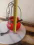 Висящ стъклен свещник, снимка 2