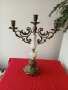 красив свещник оникс и бронз, снимка 2