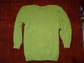 Памучна блуза в зелено, снимка 1 - Блузи с дълъг ръкав и пуловери - 39829732